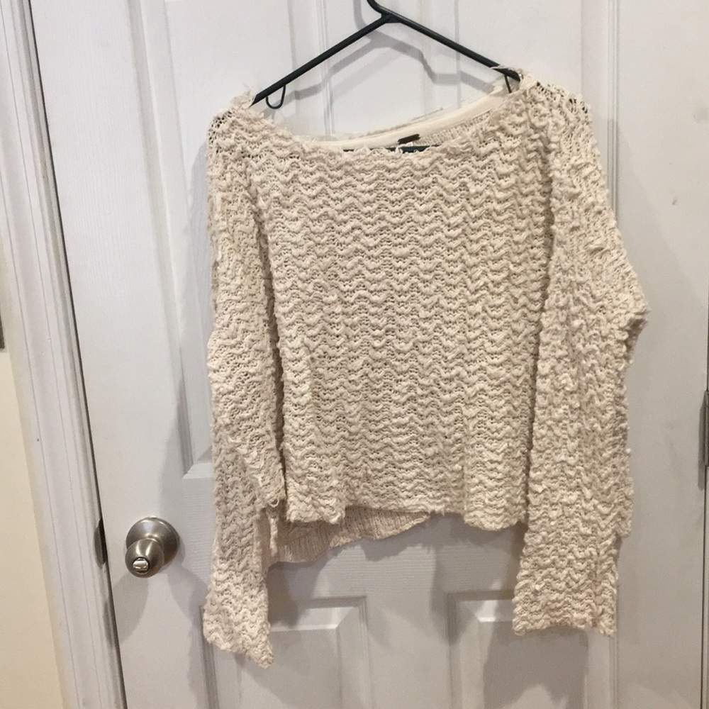 Cropped knitted Free People sweater